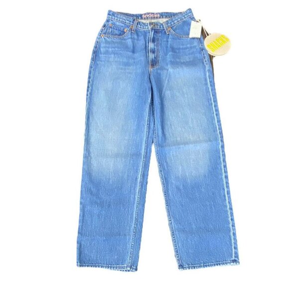 Mother Love Sz 34 Snacks Double Stack Ankle Delicious Memories Blue Jeans New - Picture 2 of 7